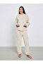 Bear Ears Hooded Contrast Pocket Top and Pyjama Set - 2