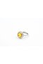 Adjustable Certified Natural Fossil Amber Stone Ring 001 - 2