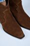 Liray Women's Genuine Leather Cowboy Tan Boots - 4