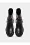 Black Buckle Ankle Boots - 5