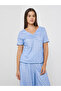 Ditsy Floral Pointelle Dropped Shoulder T-Shirt and Wide Leg Pyjama Set - 2