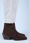 Liray Women's Genuine Leather Cowboy Brown Boots
