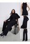 Set of 3 - Ribbed Knit Top, Cardigan and Pants