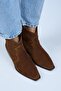 Liray Women's Genuine Leather Cowboy Tan Boots - 3