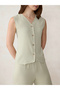 Green Solid Waistcoat and Trousers Co-Ords - 5