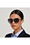 Women Black Lens 59 mm Oversized Sunglasses | 30S-000120-0101 - 5