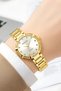 Steel Cord Steel Case Women's Wristwatch, Bracelet Gift Gold Zmfer202 - 3