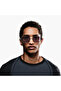 Sky 56 MM Grey Geometric Sunglasses | su100107-bla-000345-0107-56 - 4