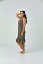 Comfortable Fit Cotton Piece Ruffle Leopard Printed Piece Dress - Summer, Zero Sleeve Casual Women's Dress - 6