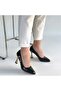 Motya Black Patent Leather Heeled Shoes - 4