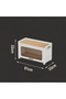 2 Layers Foldable Flip Type Kitchen and Bathroom Cabinet with Wheels - 6