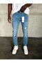 Blue Ripped Slimfit Jeans