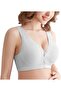 Nursing Bra, Front Button Closure Breast Feeding Maternity Seamless Smooth Pregnancy Sleeping Bra - 2