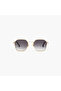 Liwa 53 MM Grey Geometric Sunglasses | sm100507-30s-000447-0507-53 - 3