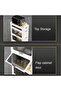 6 Layers Foldable Flip-Type Kitchen & Bathroom Cabinet with Wheels - 4