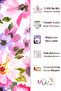 Bathroom Curtain, April Floral Pattern Shower Curtain, Bathtub Curtain, with Ring Gift 175X200Cm Bp-52 - 2
