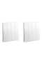 Legrand Mallia Senses Switch Matt White Screw Terminals 16A 250V (Pack of 2, 4-Gang 2-Way)