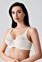 Women's Shaping / Sculpting Underwire Lace Embroidered Ecru Bra C5T0N3243 - 3