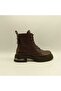 Tokyo Bitter Brown Genuine Leather Warm Lining Women's Boots – Lace-Up & Zippered, 5.5 cm Heel - 5