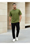 Men Relaxed Fit Crew Neck Drop Shoulder Sleeve T-shirt - 2