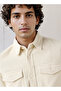 Men's Relaxed Fit Textured Long Sleeve Shirt - 4