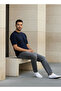 Men Regular Fit Crew Neck Short Sleeve Knit Textured T-shirt - 2