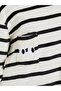 Stripe Embroidered Pocket Detail Nightdress - 3