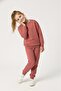 Basic Pocketed Girls-Boys Transitional Piece Children's Tracksuit Set M00776 Dried Rose - 3