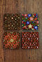 Natural Stone Coaster - Christmast New Year Printed 10X10Cm Ai Noel - Stone Coasters 535