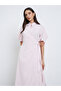 Light Pink Midi Wrap Dress - 3