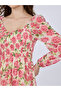 Multi Floral Tiered Midi Dress - 2