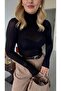 Turtleneck Black Transparent Blouse - 2