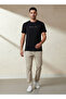 Men Slim Fit Round Neck Short Sleeve Slogan Print T-shirt - 2