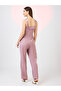 Sweetheart Neck Double Breasted Workwear Jumpsuit - 3