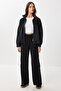 Mock Neck Parachute Paneled Modal Suit Lby0028 Black - 3