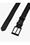 Faux Leather Belt with Buckle - 3