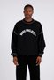 Project Written Black Boxy Cut Oversized Sweatshirt