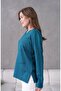 Women's Mother Stretchy Soft Textured V-Neck Slim Knitwear Sweater - 2