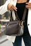 Women's 4-Compartment Adjustable Crossbody Soft Leather Shoulder and Hand Bag (25X21 cm) - 7