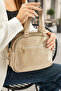 Women's 4-Compartment Adjustable Crossbody Soft Leather Shoulder and Hand Bag (25X21 cm) - 4