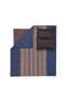 Kelt Saten King Size Duvet Cover Set - Navy Blue - 6