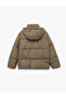 Long Sleeve Pocketed Zippered Water Repellent K Hooded Anorak Puffer Jacket - 4