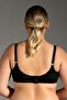 Women's Shaping / Sculpting Underwire Black Bra - Lace Embroidered C1T0N3253 - 4