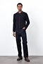 Navy Blue Thin Knitwear Men's Cardigan - 2