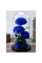 Blue ForEver Rose in One Dome (3 pcs) - 4