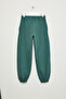 Arondir women's Oversized fit elastic waist green tracksuit bottoms - 4