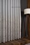 Gold Detailled Stylish Living Room Tulle Fabric with Fine Pleats - 2