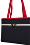 Cross Strap Women's Bag Navy Blue-White-Red Us25233 - 4
