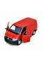 Red 1:43 Scale Die Cast Doors Open Licensed Volkswagen Transporter Van Metal Model Car - 3