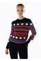 Merino Wool Blend Fair Isle Pattern Knitwear - 4